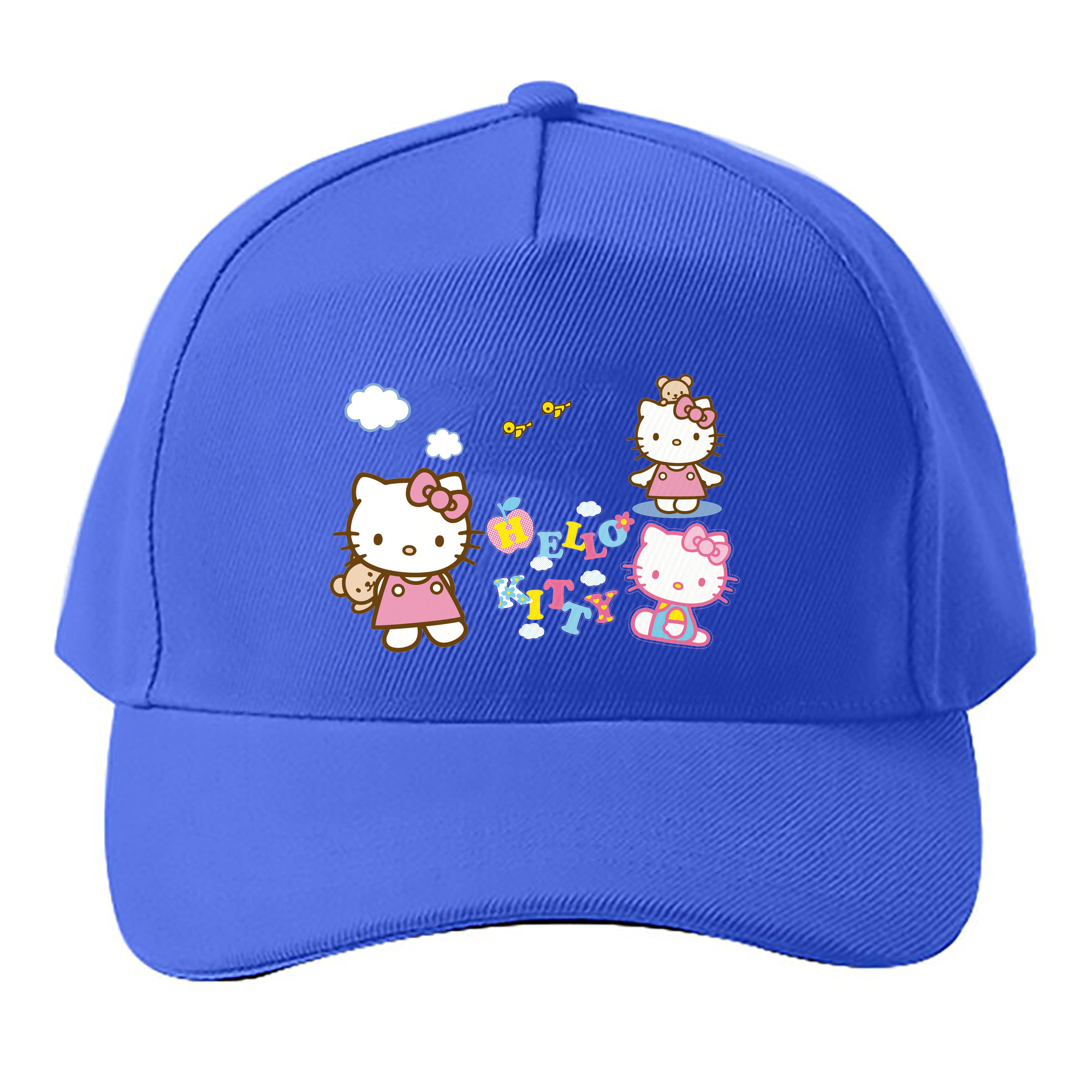 （画像用） Hello Kitty ハローキティ ベースボールキャップ 綿100％ 男女兼用 帽子 スポーツ